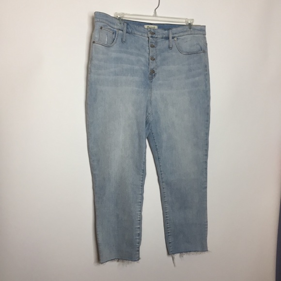 Madewell High Rise Slim Crop Boyfriend Jeans NWT - Picture 9 of 13
